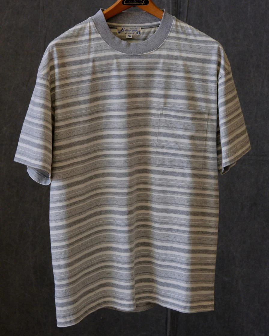 Heavyweight Striped Pocket T-Shirt – 280g Cotton - Image 11