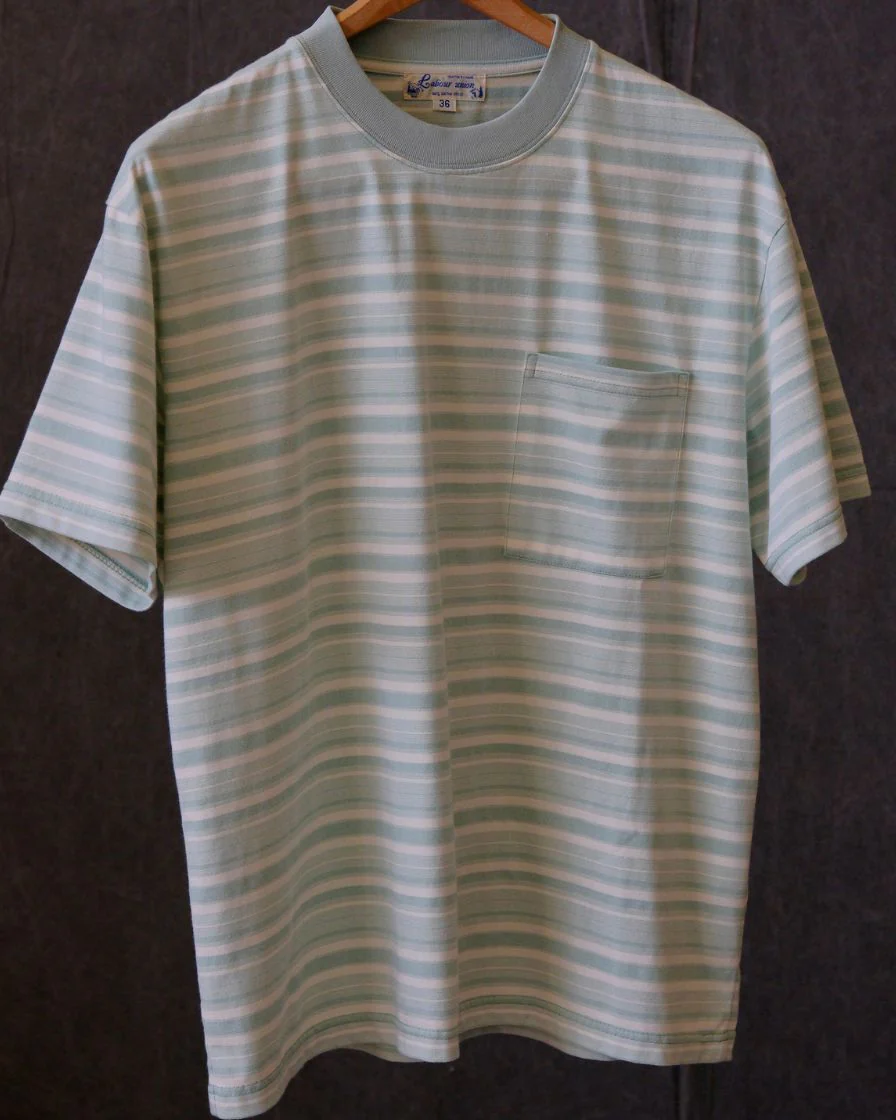 Heavyweight Striped Pocket T-Shirt – 280g Cotton - Image 3