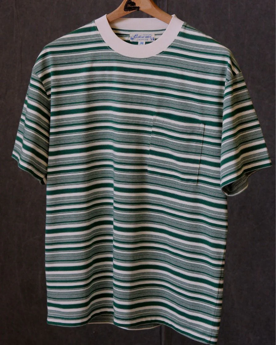 Heavyweight Striped Pocket T-Shirt – 280g Cotton - Image 6