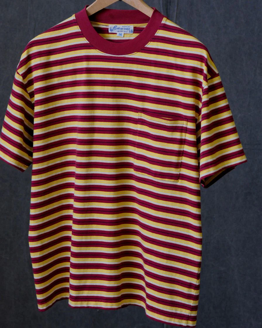 Heavyweight Striped Pocket T-Shirt – 280g Cotton - Image 8