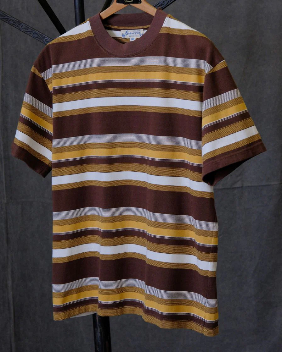 Boxy Heavyweight Striped T-Shirt – 310g Cotton - Image 12