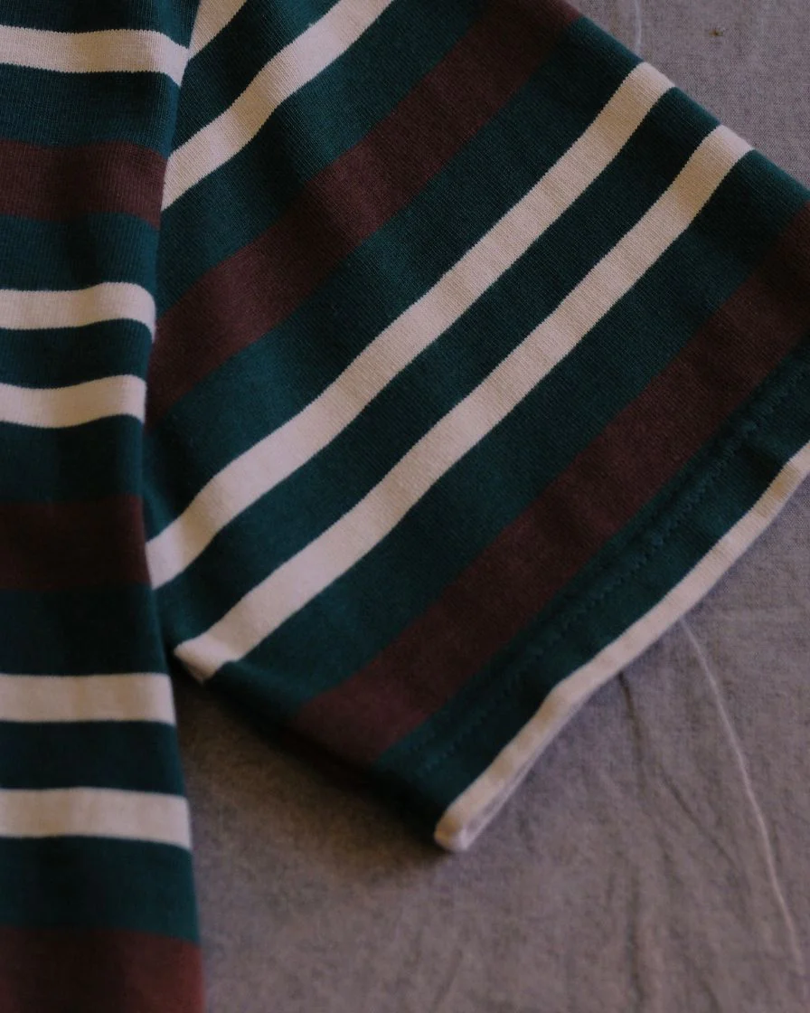 Boxy Heavyweight Striped T-Shirt – 310g Cotton - Image 21