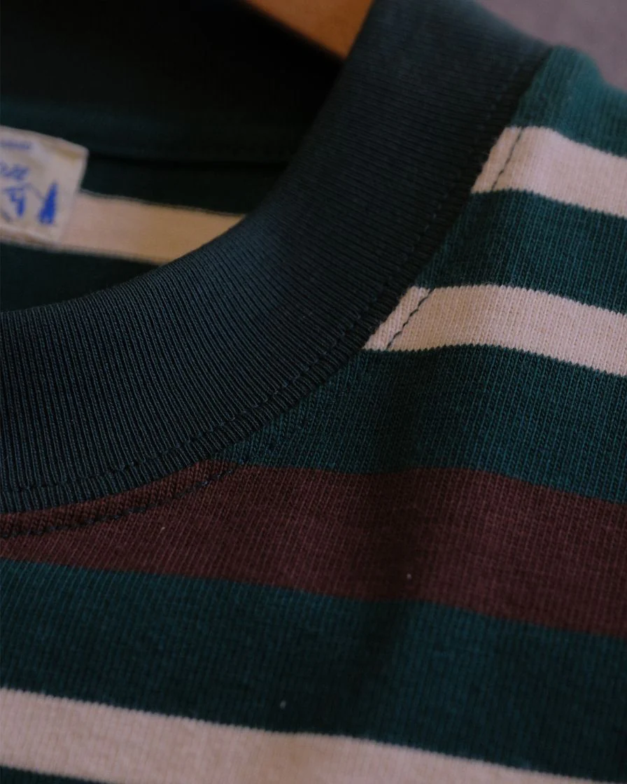 Boxy Heavyweight Striped T-Shirt – 310g Cotton - Image 22