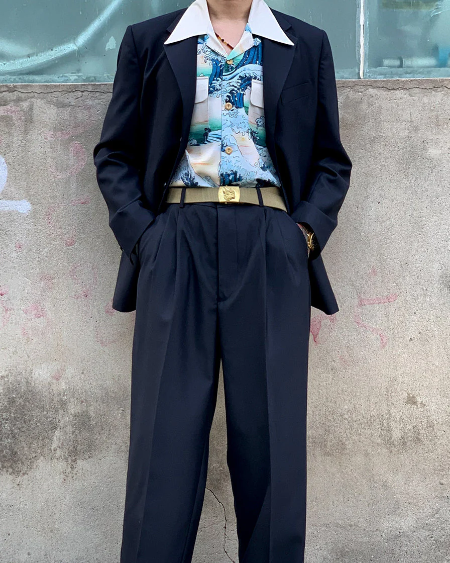Black Three Button Jacket - Image 4