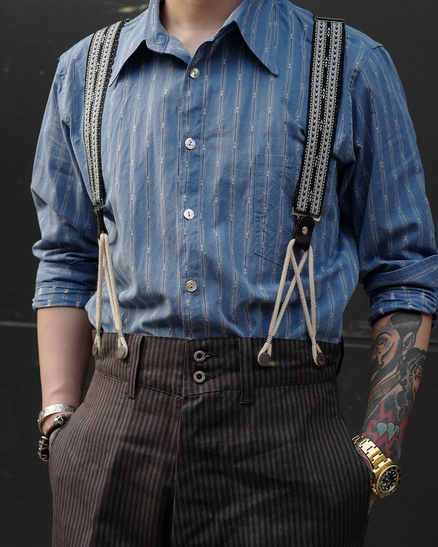 Blue Jacquard Shirt - Image 3