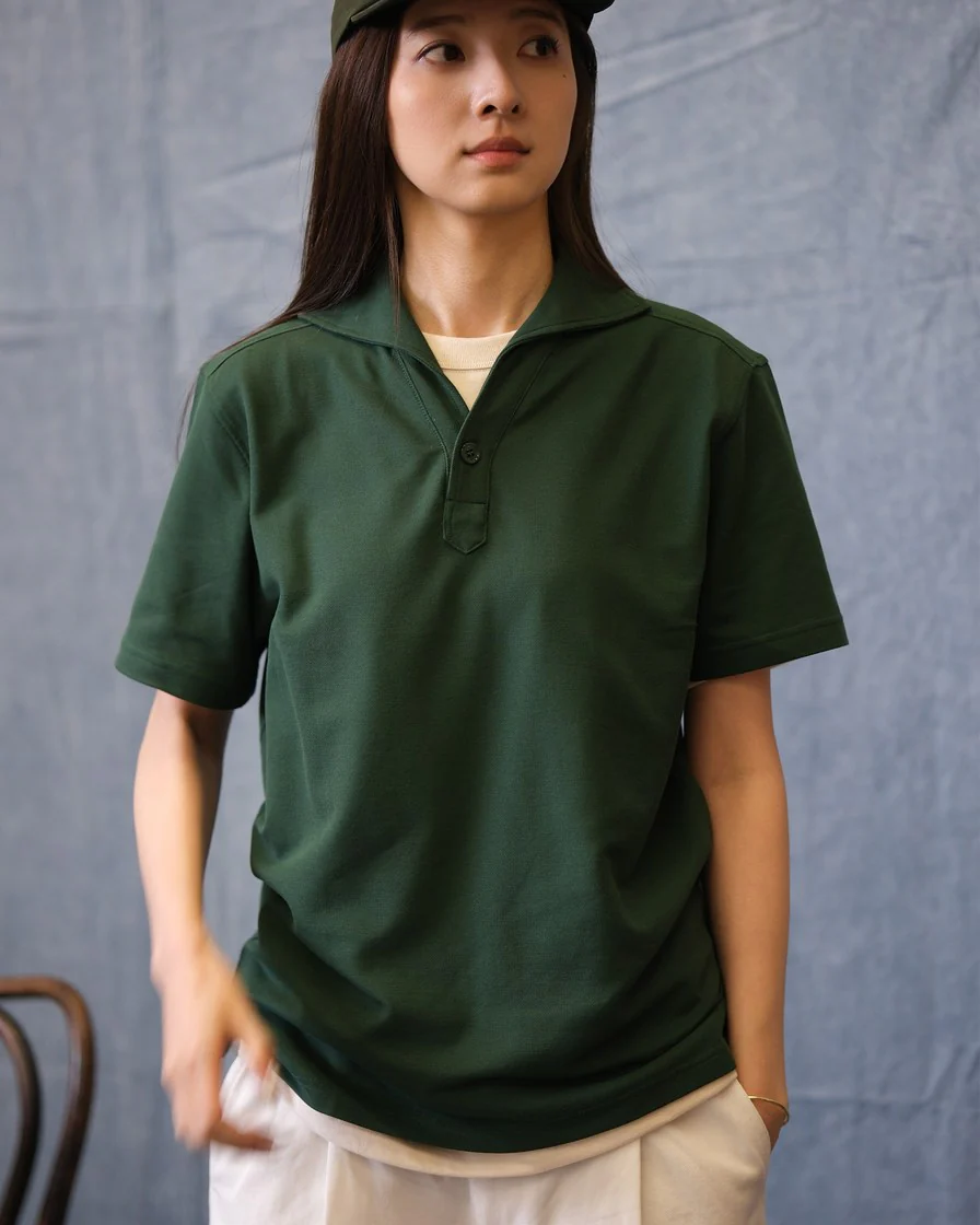 Cotton Piqué Skipper Polo Shirt – Breathable Knit - Image 2