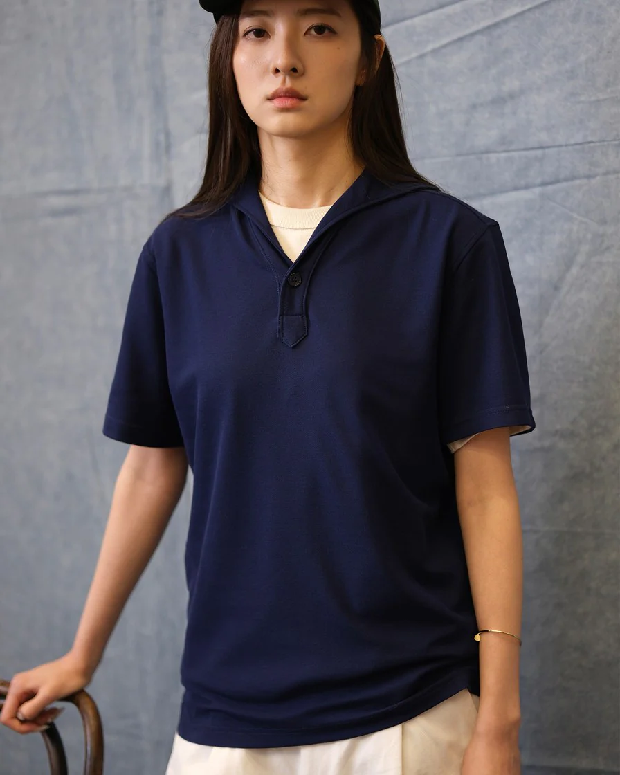 Cotton Piqué Skipper Polo Shirt – Breathable Knit - Image 6