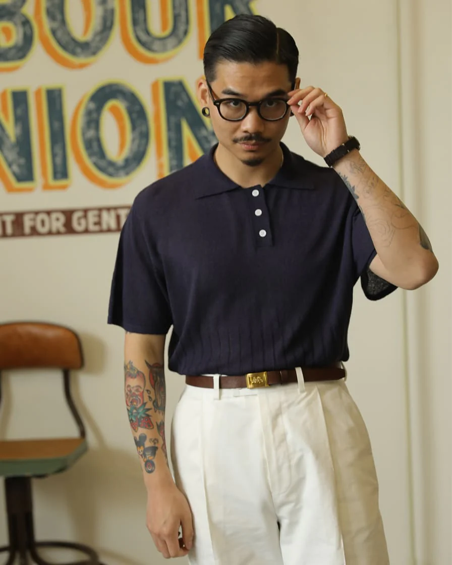 Cutaway Collar Polo Shirt - Image 3