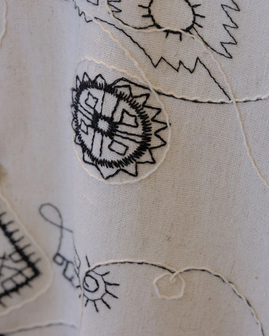Embroidered Cuban Collar Shirt – White Cotton - Image 6