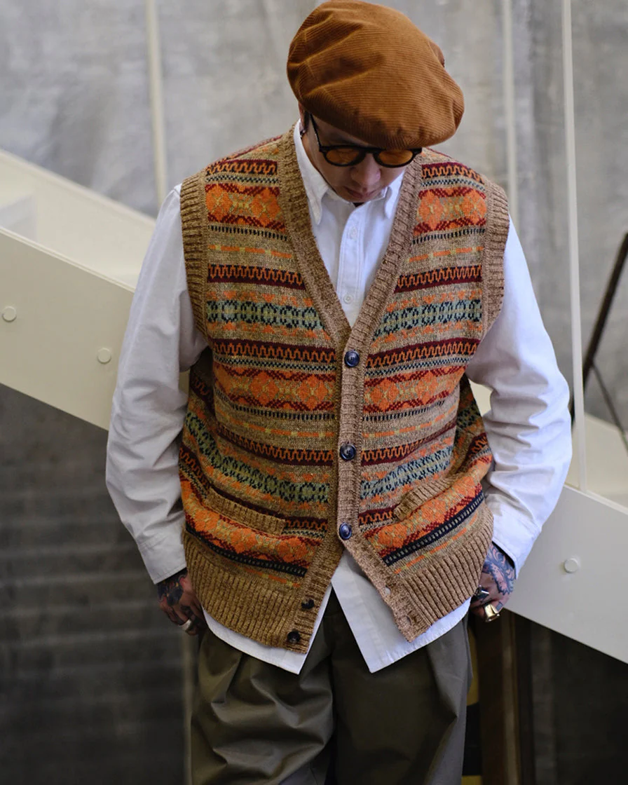 Fair Isle Knitting Vest - Image 6