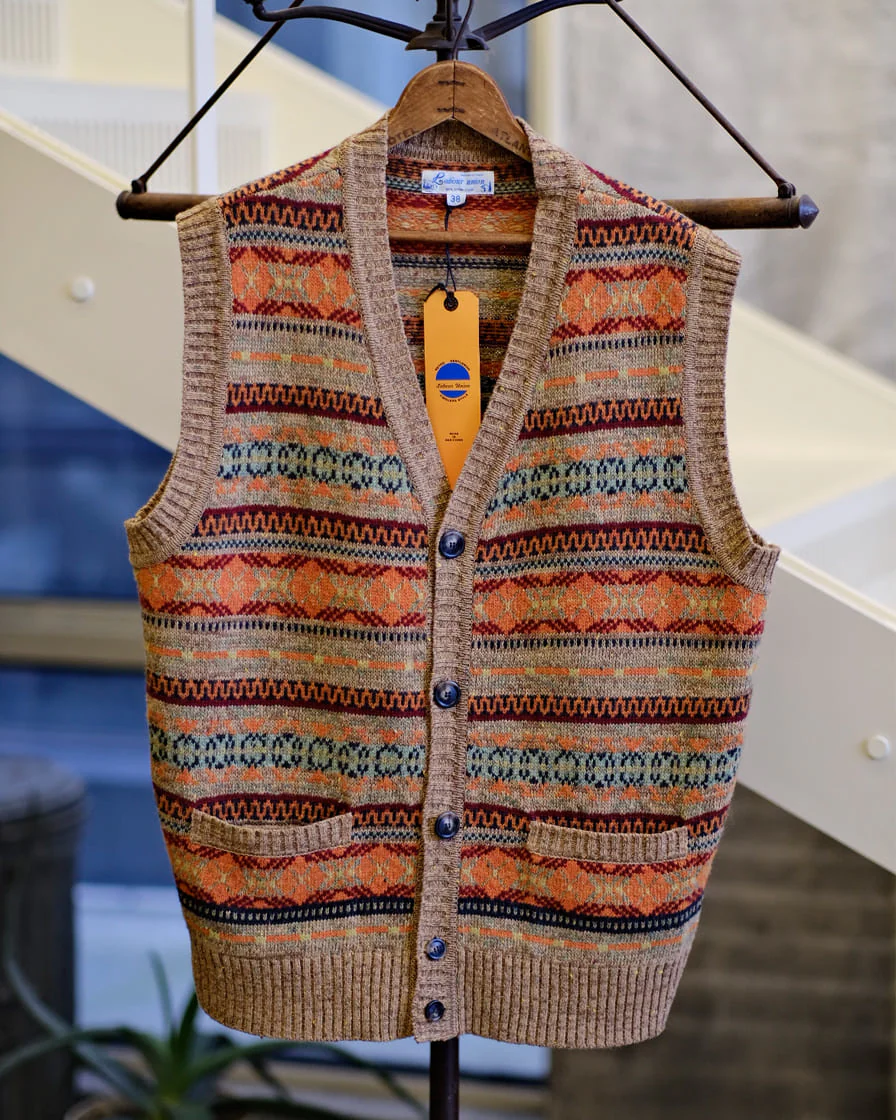 Fair Isle Knitting Vest - Image 8