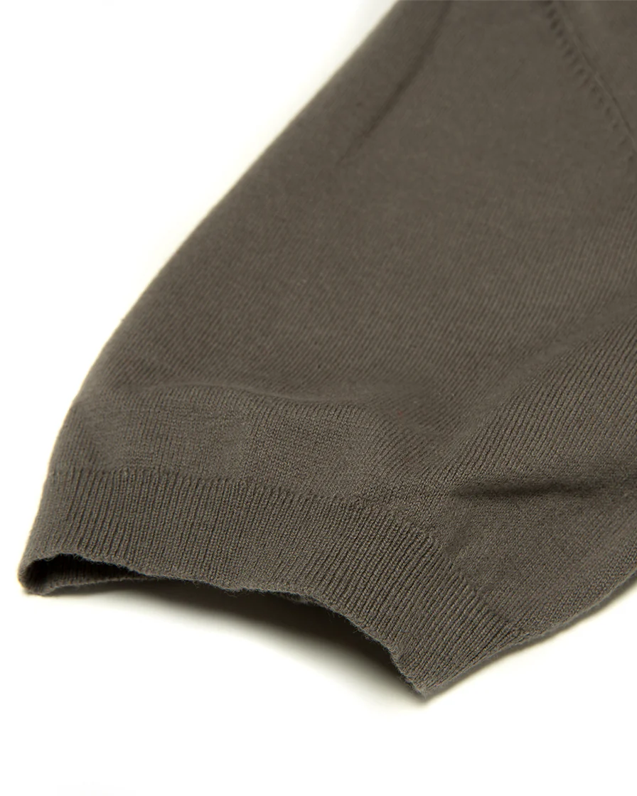 Grey Fly Collar Buttonless Polo Shirt - Image 5