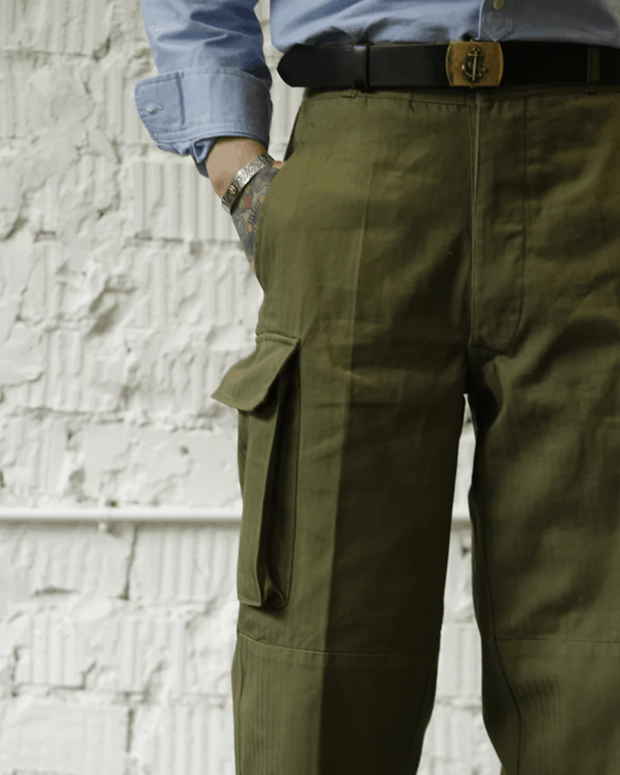 HBT French Army M47 Cargo Trousers - Image 2