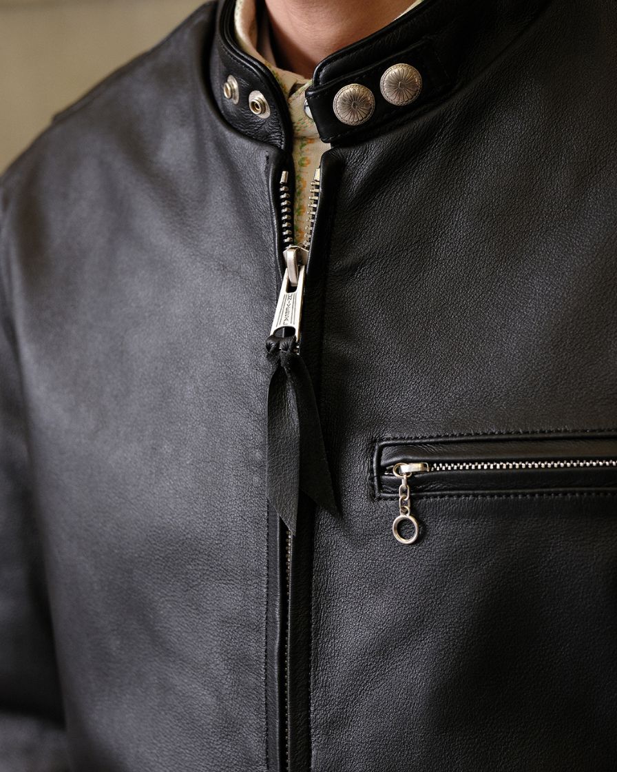 j100 racer leather jacket - Image 4