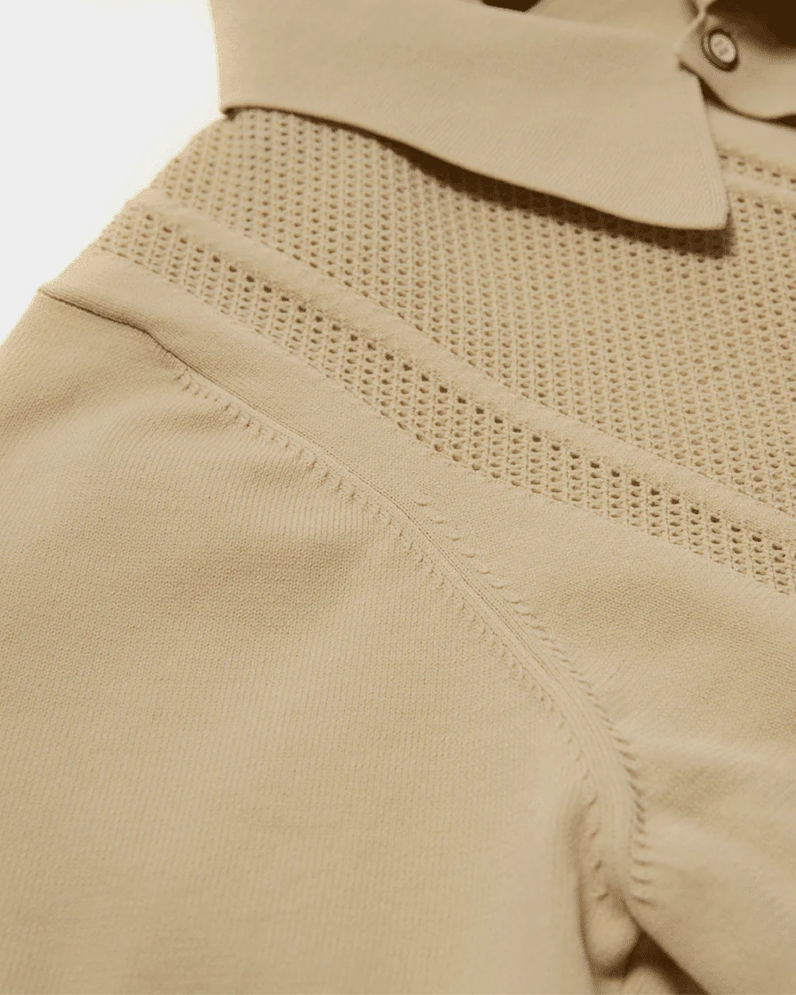 Knit Beige Sweater Shirt - Image 7