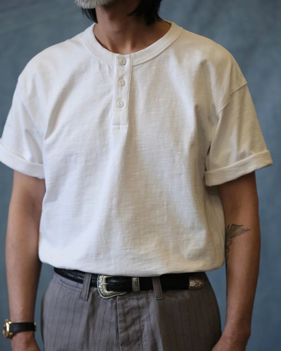 Bamboo Cotton Henley T-Shirt - Image 2