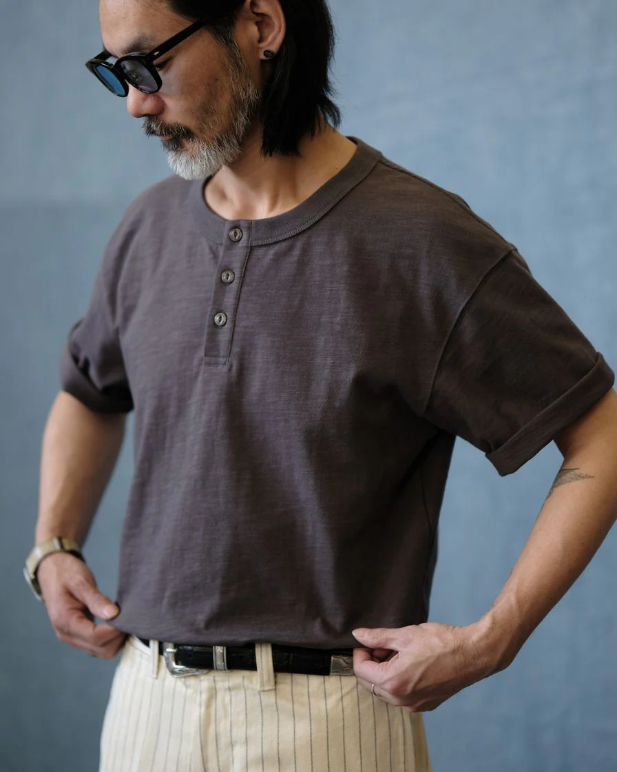 Bamboo Cotton Henley T-Shirt - Image 7