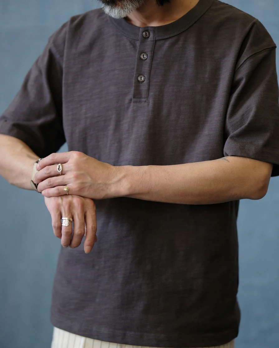 Bamboo Cotton Henley T-Shirt - Image 8