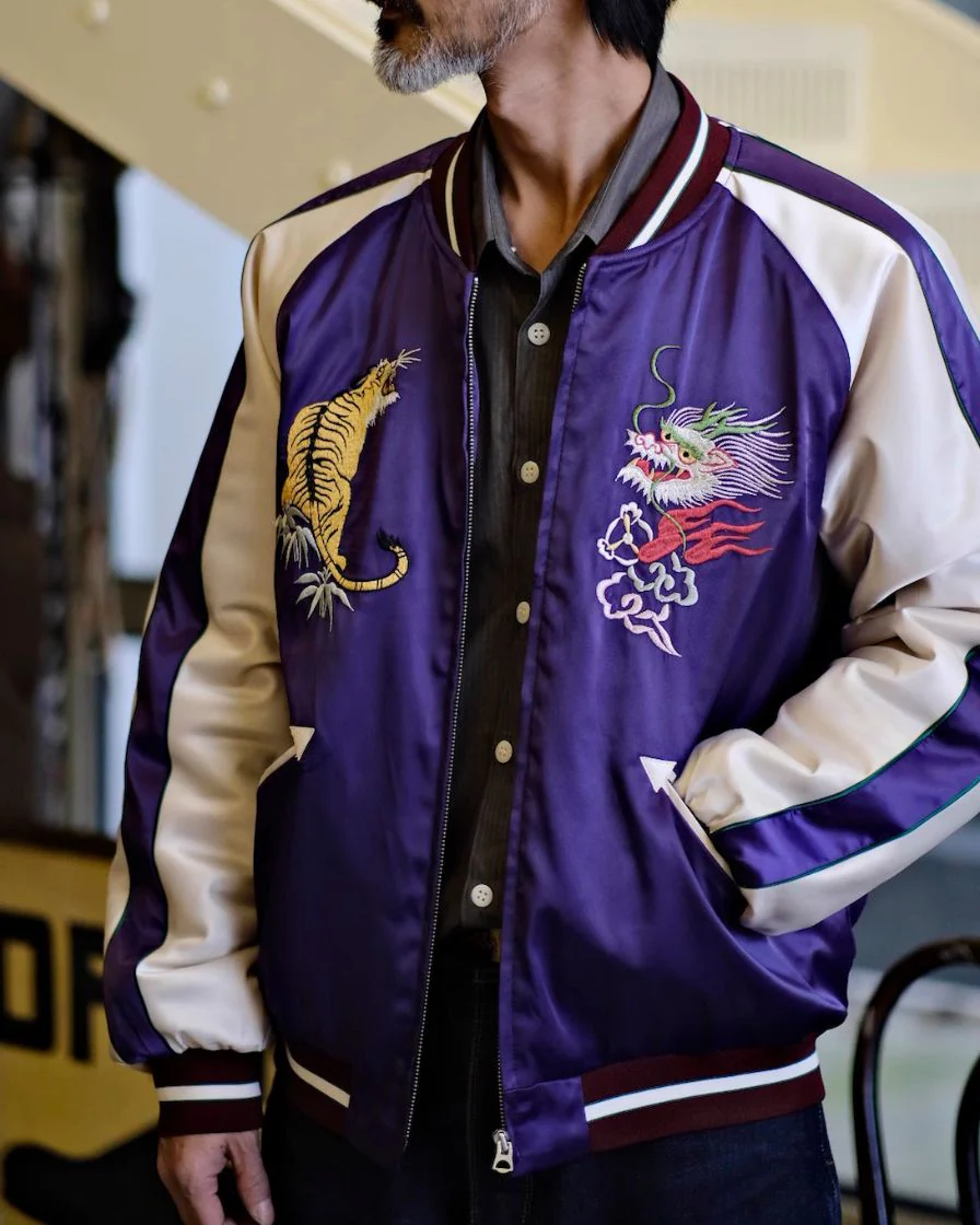 Satin Souvenir Bomber Jacket - Image 2