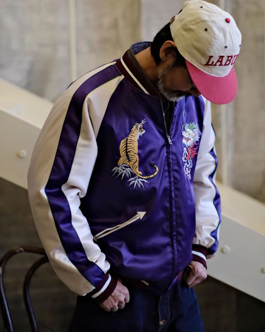 Satin Souvenir Bomber Jacket - Image 3
