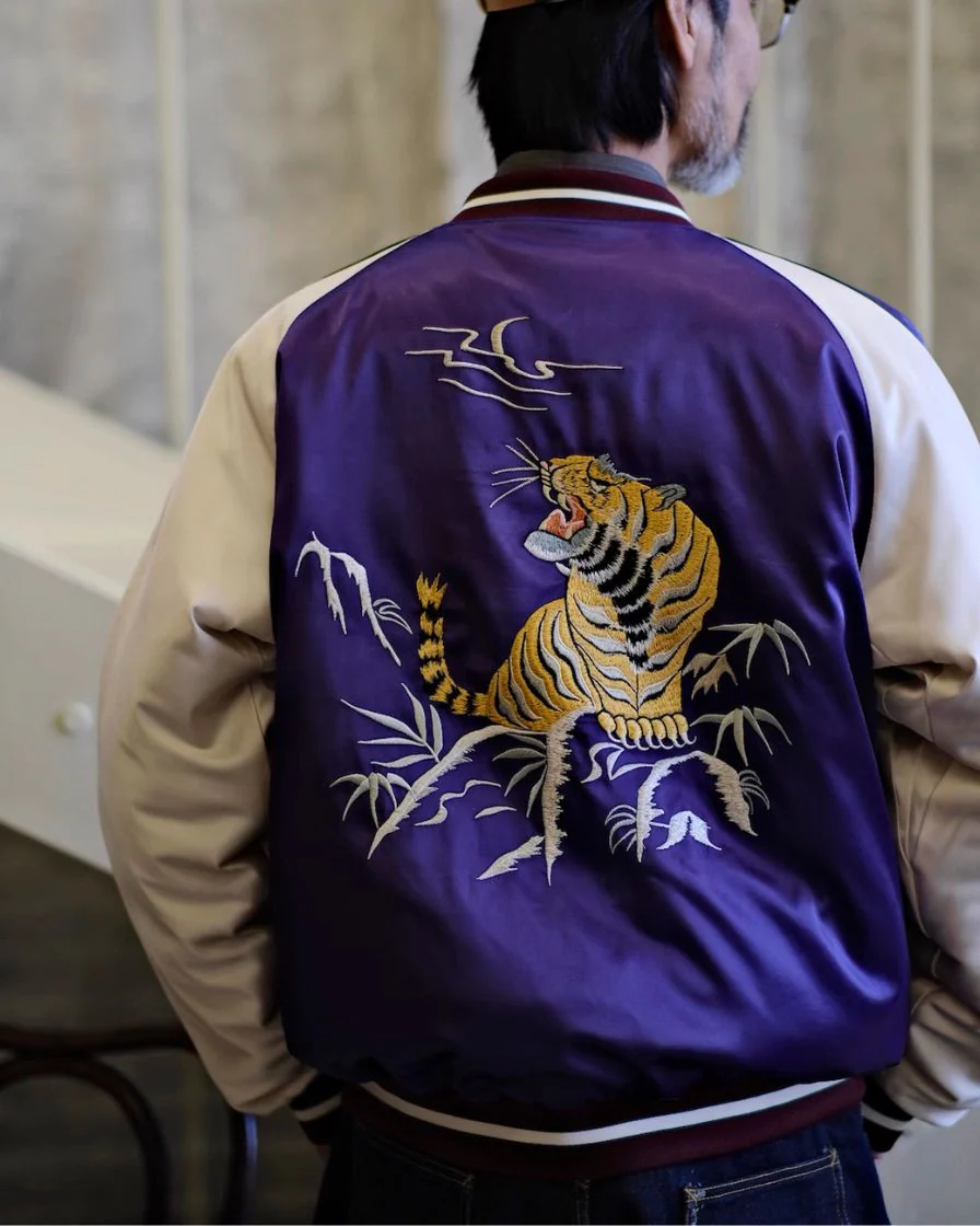 Satin Souvenir Bomber Jacket - Image 4