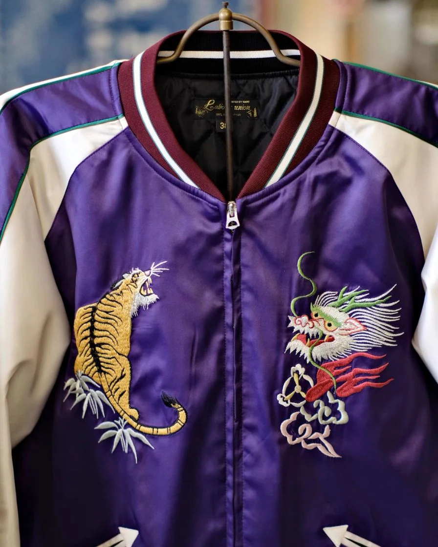 Satin Souvenir Bomber Jacket - Image 5