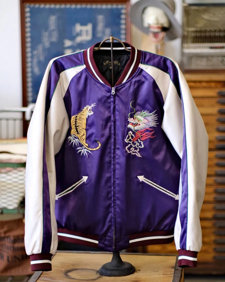 Satin Souvenir Bomber Jacket - Image 6