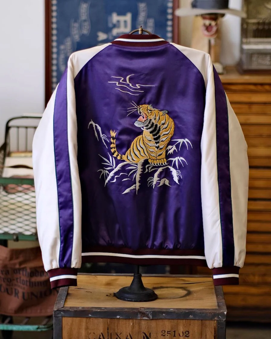 Satin Souvenir Bomber Jacket - Image 7