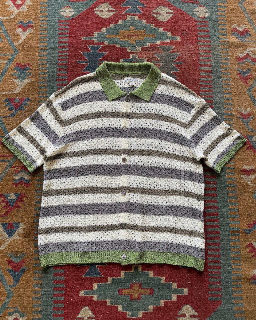 Hole-punched Stripe Shirt - Image 5