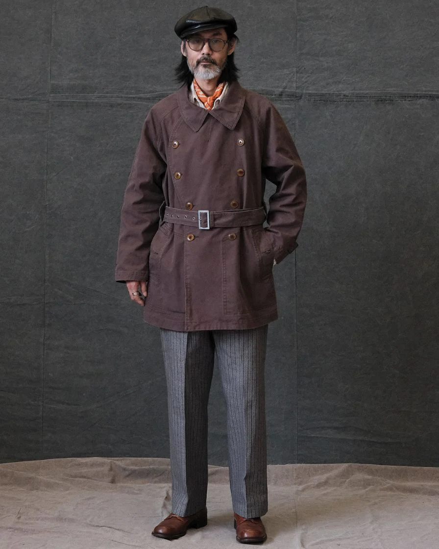 M38 Double Breasted Biker Overcoat - Image 5
