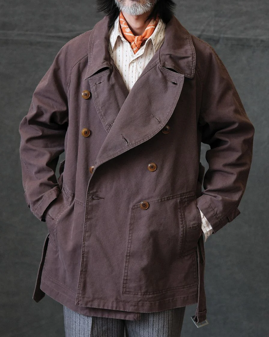 M38 Double Breasted Biker Overcoat - Image 6