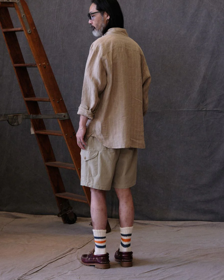 HBT Rip-Stop Military Field Cargo Shorts - Image 11
