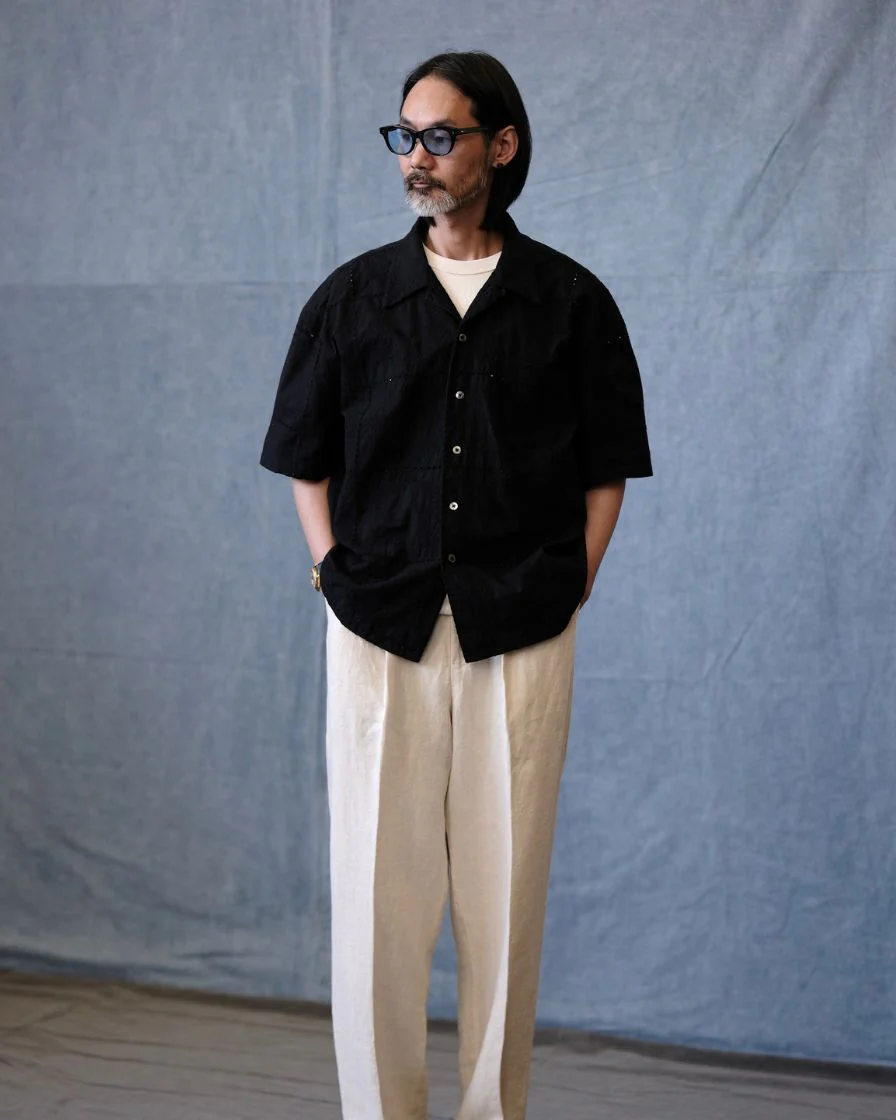 Mosaic Embroidery Camp Shirt - Image 4