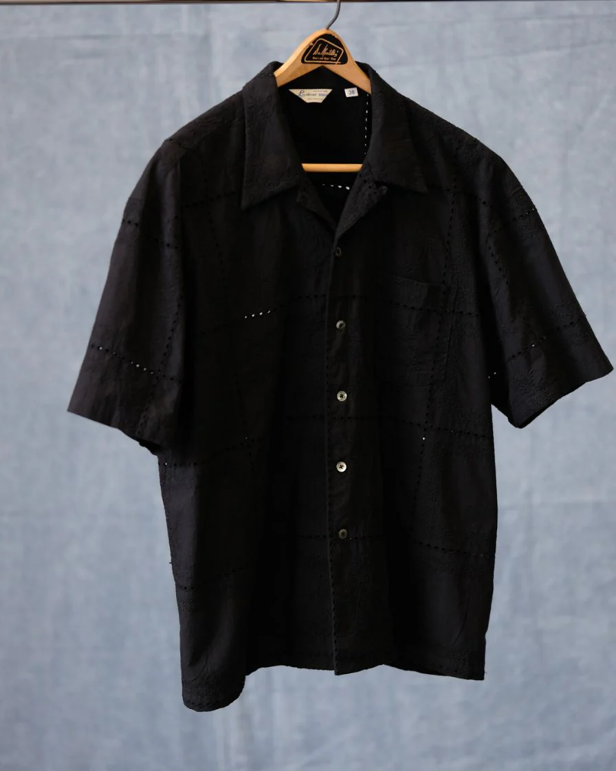 Mosaic Embroidery Camp Shirt - Image 5