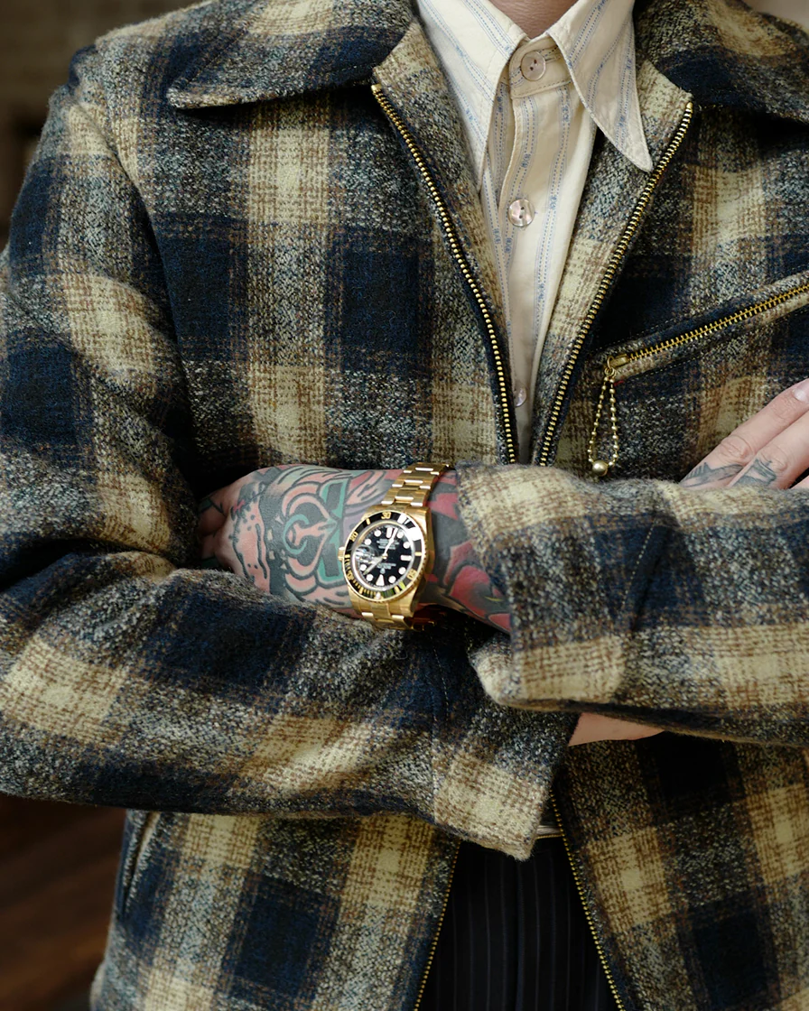 Mustard Plaid Sports Jacket - Image 5