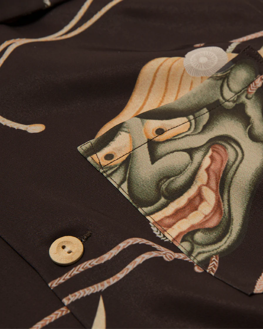 Noh Mask Aloha Shirt - Image 7