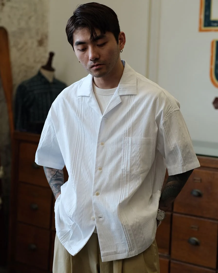 Pleated Guayabera Shirt - Image 2