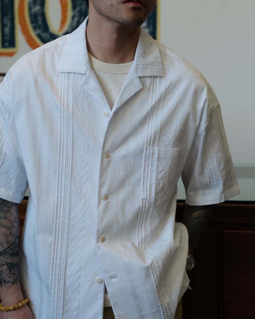 Pleated Guayabera Shirt - Image 4