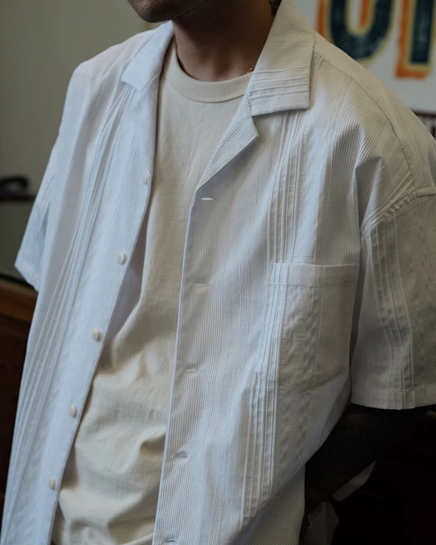 Pleated Guayabera Shirt - Image 5