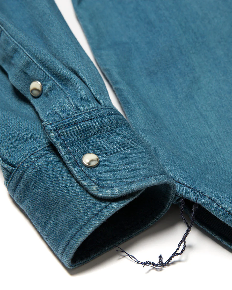 Rancher Western Shirt Washed Denim - Image 7