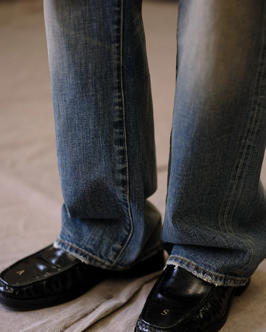 Stoned-washed Red-line Selvedge Straight-leg Jeans 15.5oz - Image 5