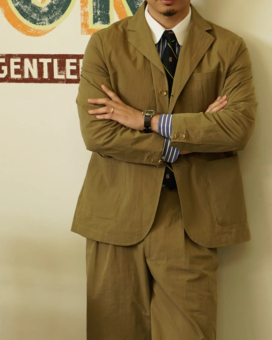 Salt Shrinking Gorge Lapel Chore Blazer - Image 3
