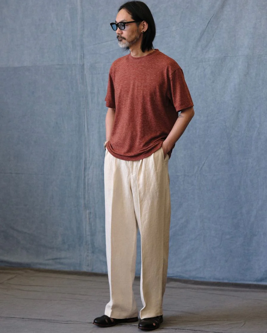 Slubbed Cotton T-shirt (2 Pack Set)