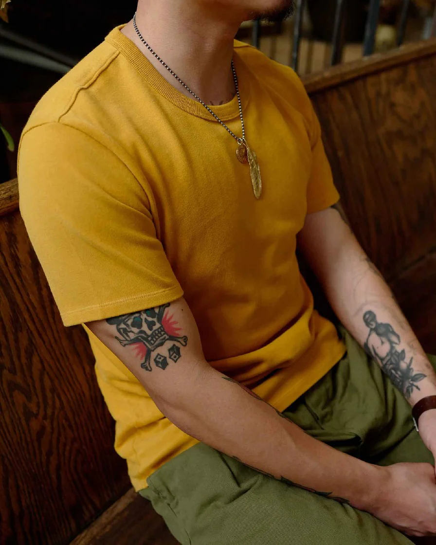Solid Colour Cotton Tee - Image 11