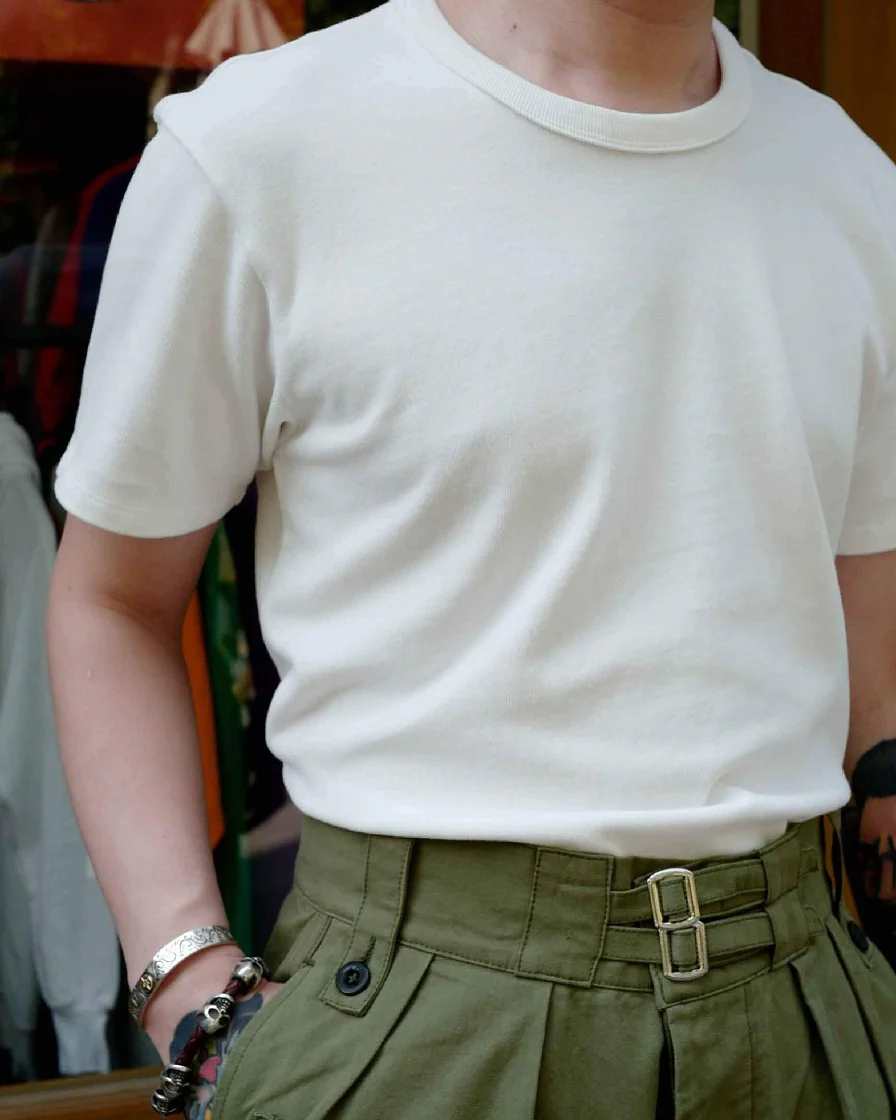 Solid Colour Cotton Tee - Image 12