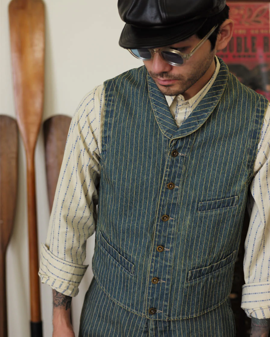 Washed Wabash Denim Vest - Image 2