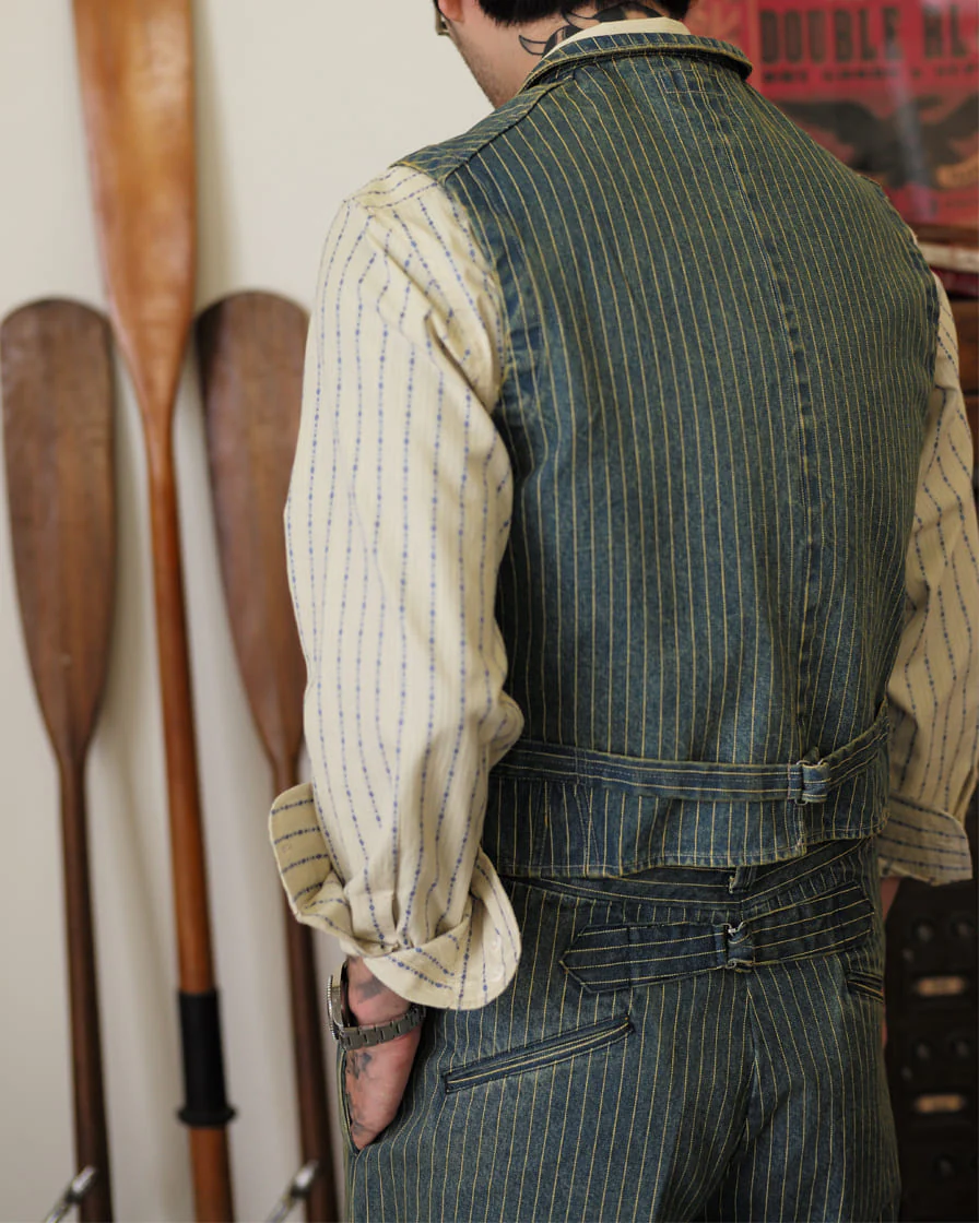 Washed Wabash Denim Vest - Image 4