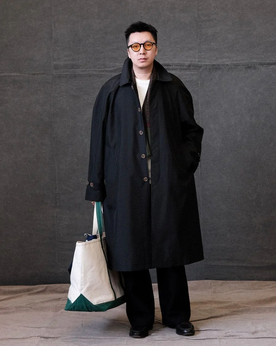 Water Repellent Balmacaan Overcoat